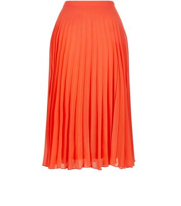 pleated midi skirt new look