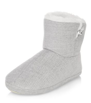 new look slipper boots