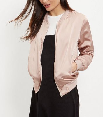 pink satin cardigan