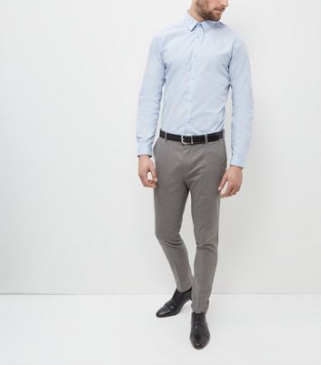 Pale Blue Long Sleeve Shirt New Look