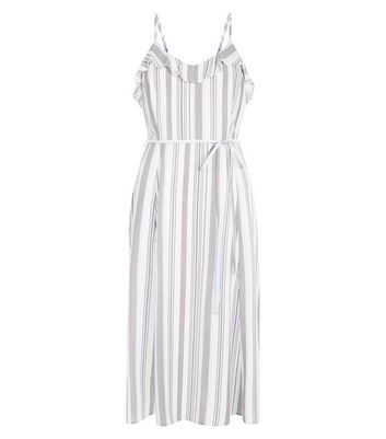 new look black and white striped dress