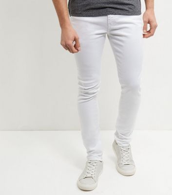 jean skinny blanc homme