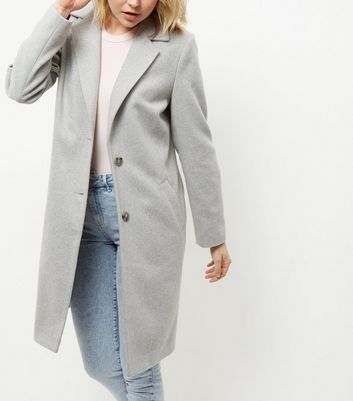 grey coat new look