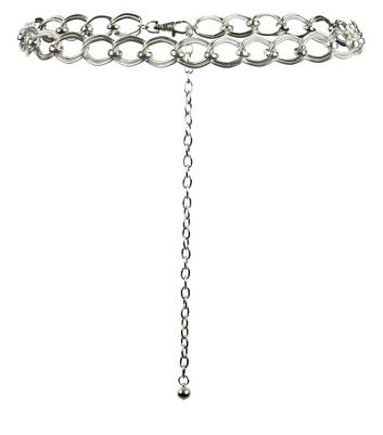 new look silver belt