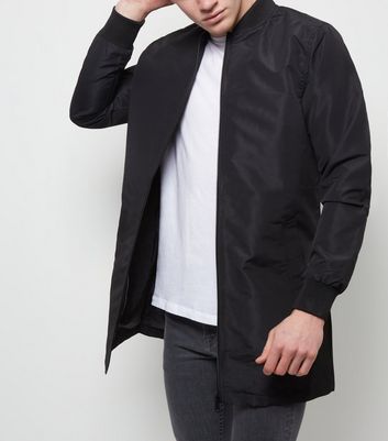 new look mens black bomber jacket