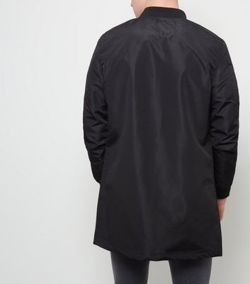 new look mens black bomber jacket