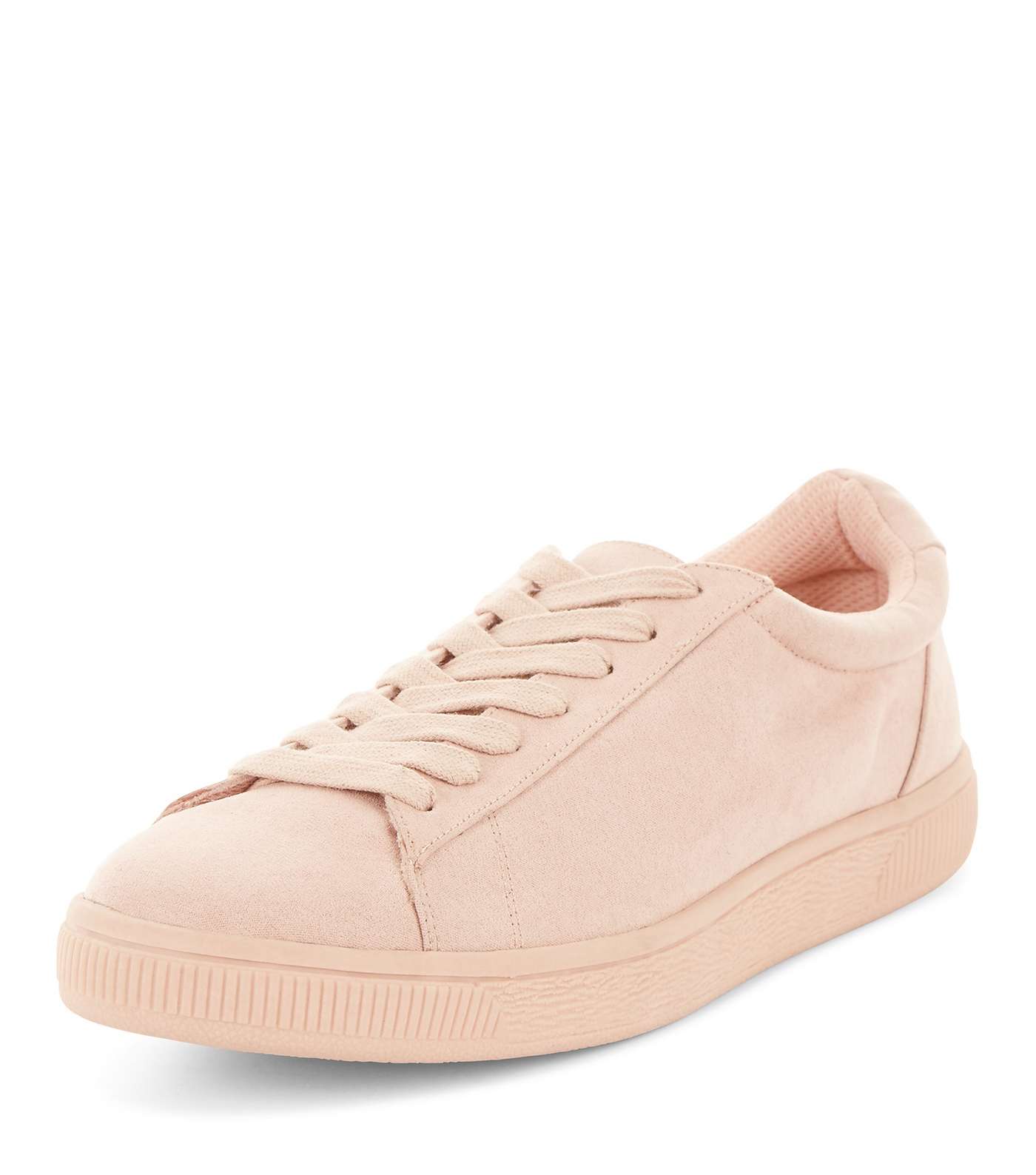 Pink Suedette Trainers 