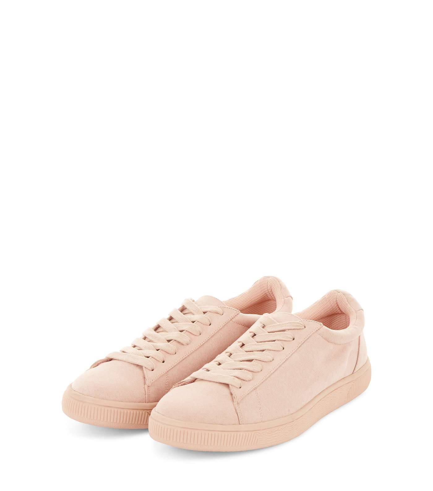 Pink Suedette Trainers  Image 3