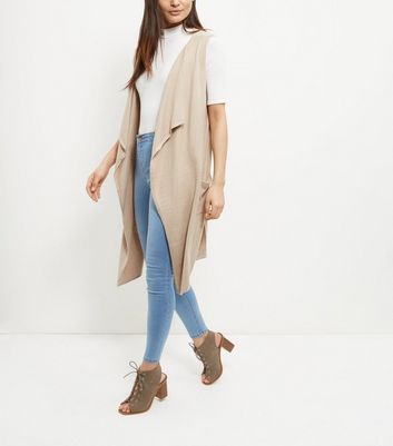 waterfall sleeveless vest