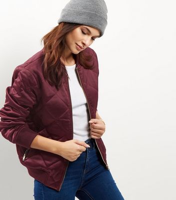 bomber jacket burgundy