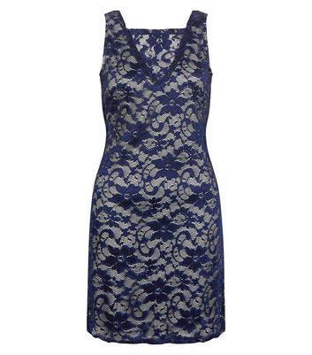 new look navy lace dress