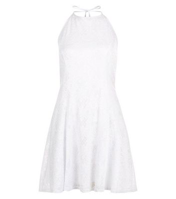 new look white skater dress