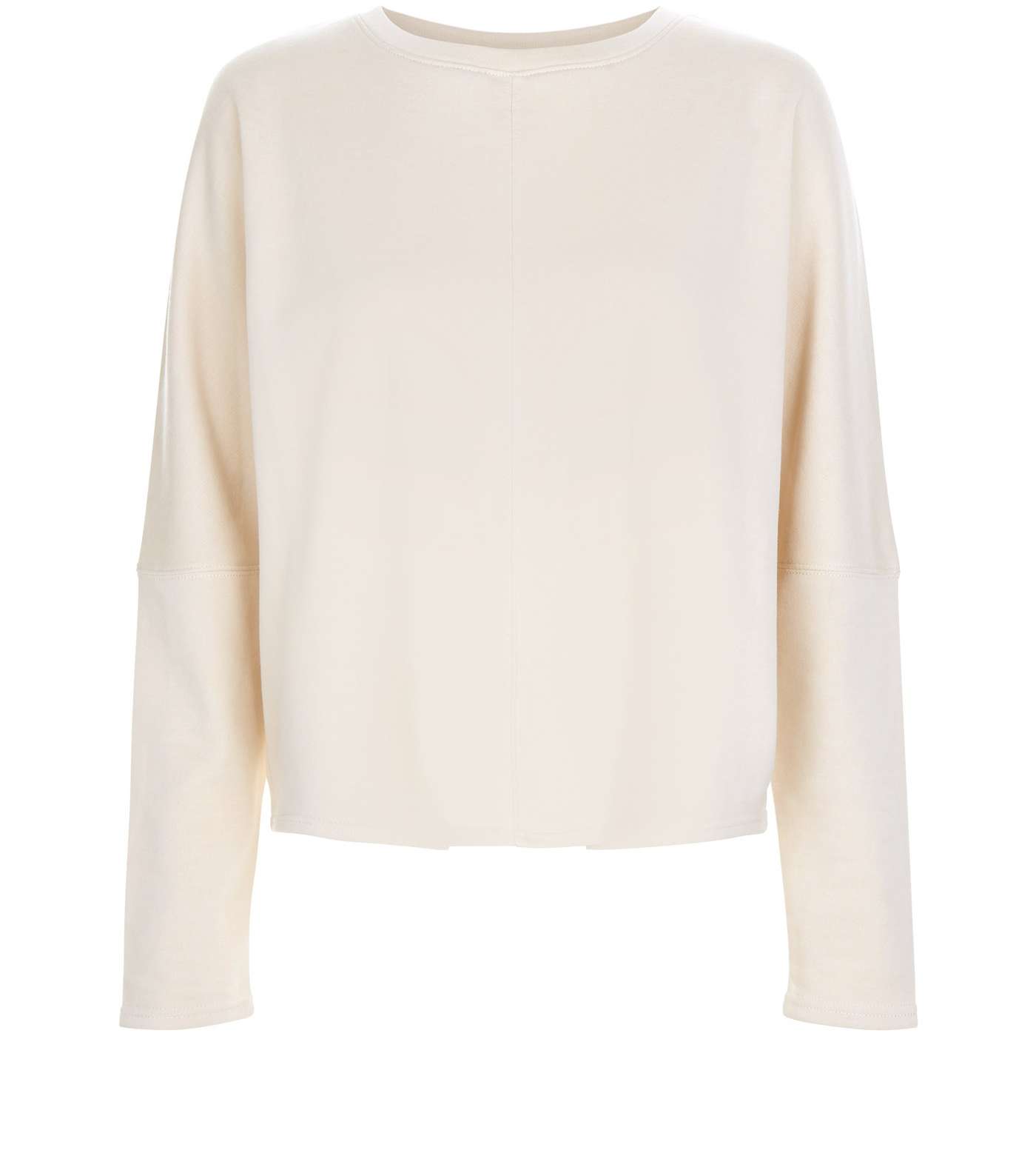 Shell Pink Batwing Sleeve Cropped Sweater 