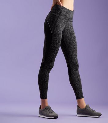 DryMove™ Seamless Jacquard-knit Sports Leggings - Dark gray/leopard print -  Kids | H&M US