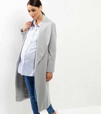 new look grey coat