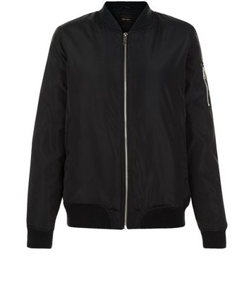 black padded bomber jacket womens