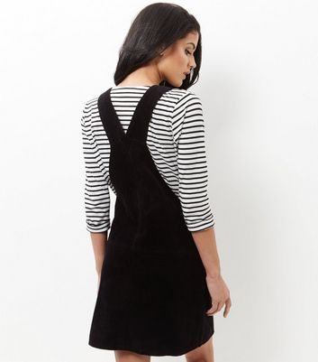 Girls black sale cord pinafore