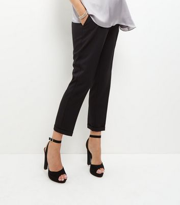 black maternity trousers