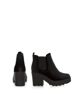 new look velvet boots