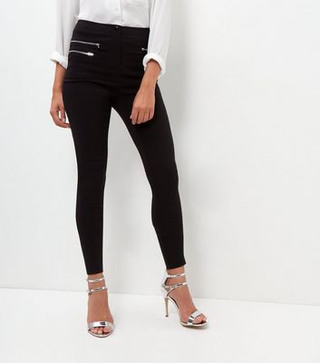 new look black skinny trousers