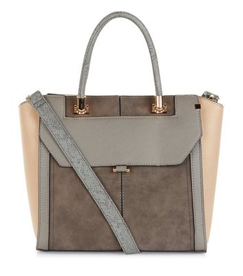 new look grey bag