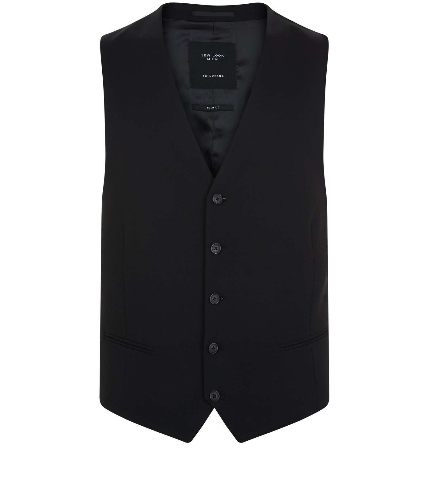 Black Suit Waistcoat Image 4