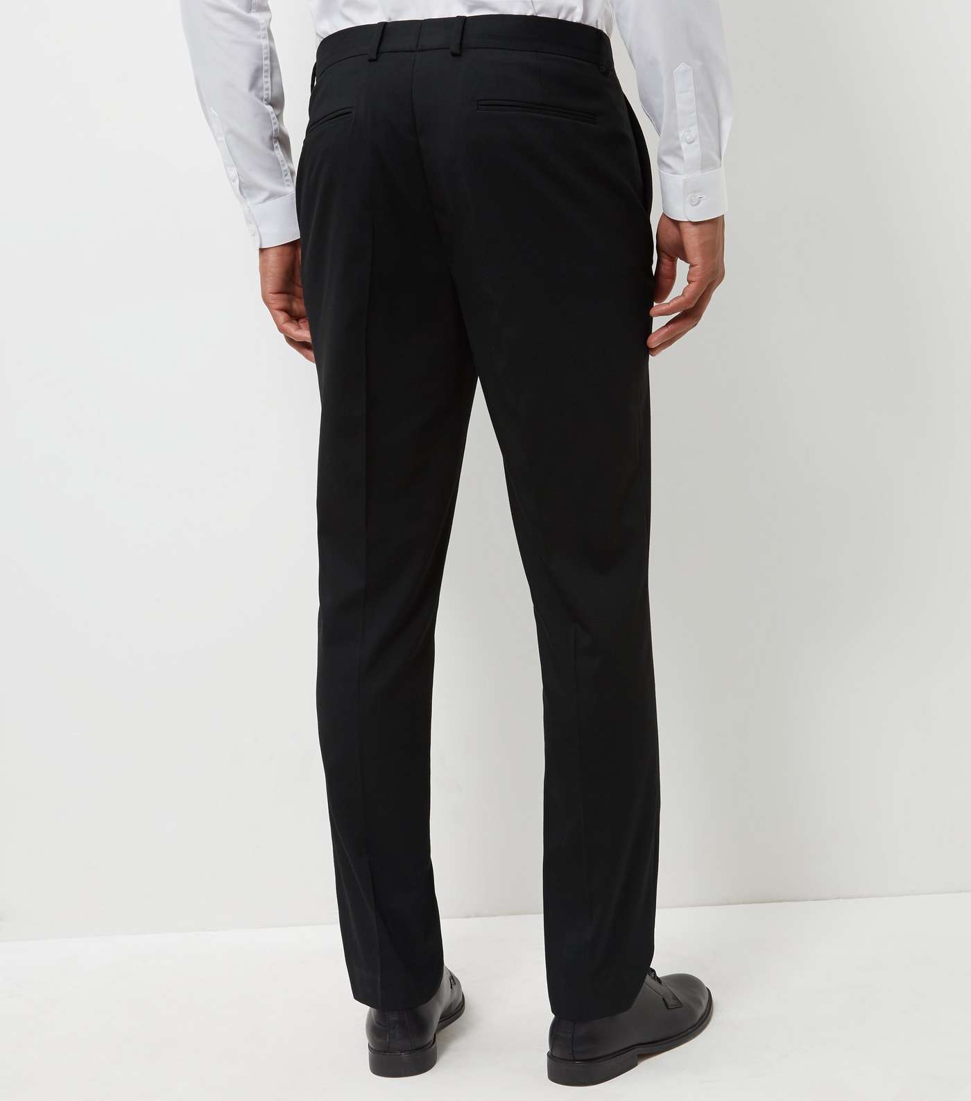 Black Slim Fit Suit Trousers Image 3