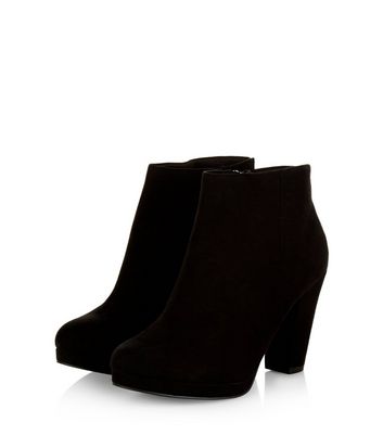 new look platform ankle boots