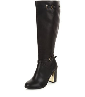 new look ladies knee high boots