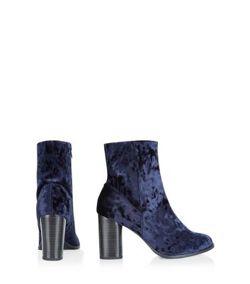 new look navy ankle boots