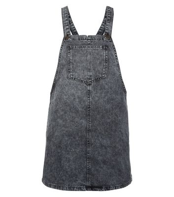 new look grey pinafore