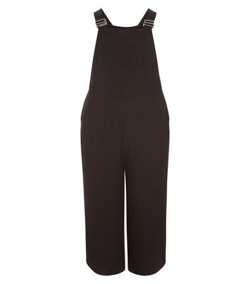 black pinafore jumpsuit