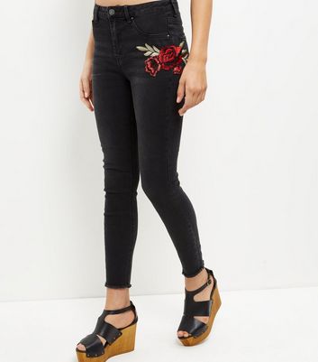 new look womens black jeans