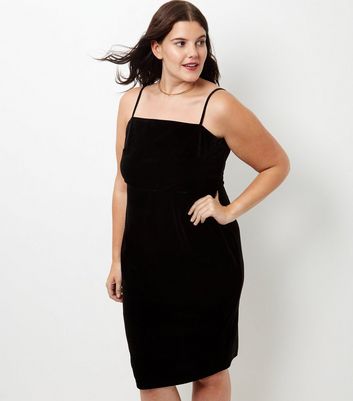 black velvet strappy dress