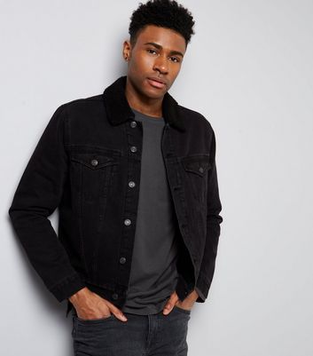 mens borg jacket black