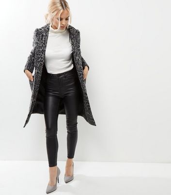 manteau leopard femme