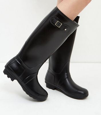 black wellies new look