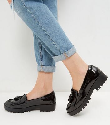 Black Chunky Loafers | New Look