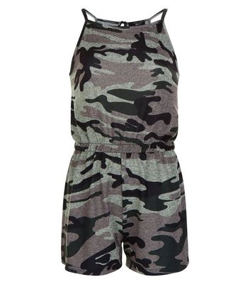 army print playsuit