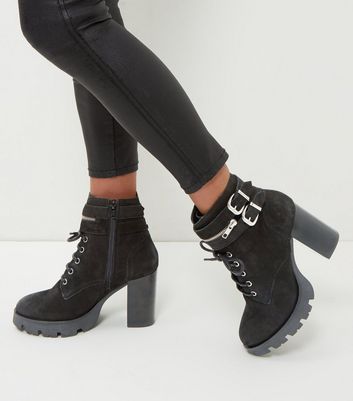 lace up platform ankle booties