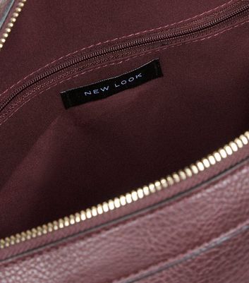 burgundy bag new look