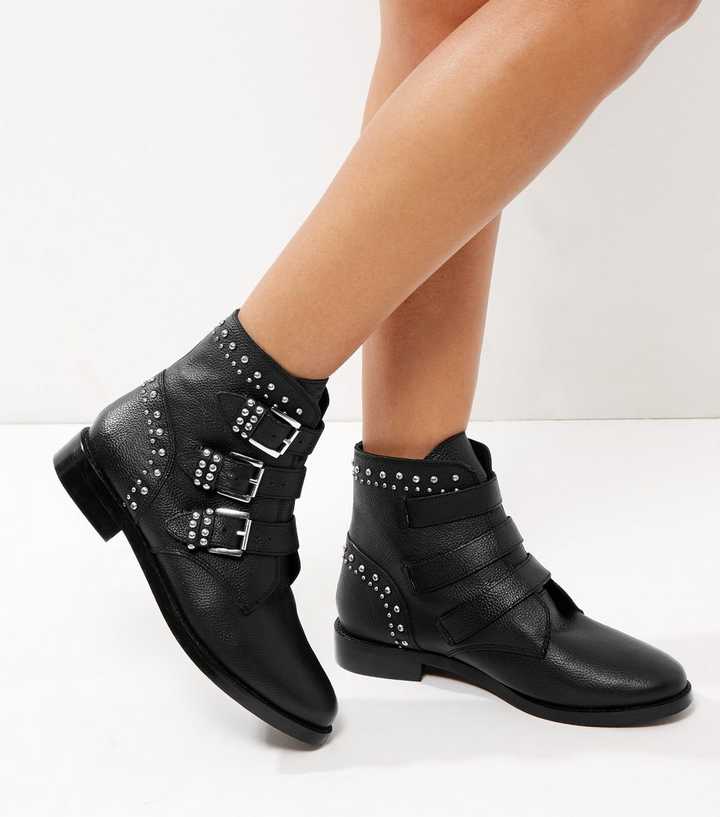 new look studded boots