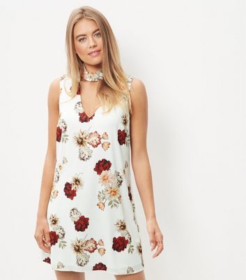 new look cream dress