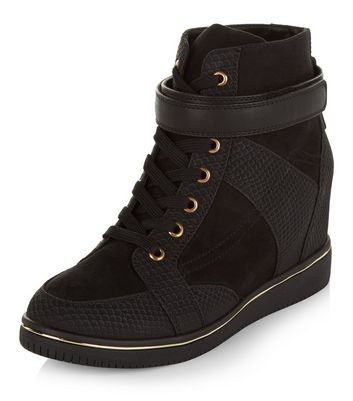 wedge trainers new look