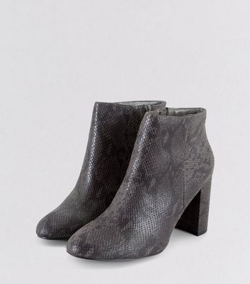 wide fit snakeskin boots