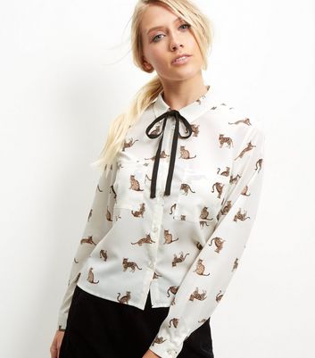 shirt with cat print