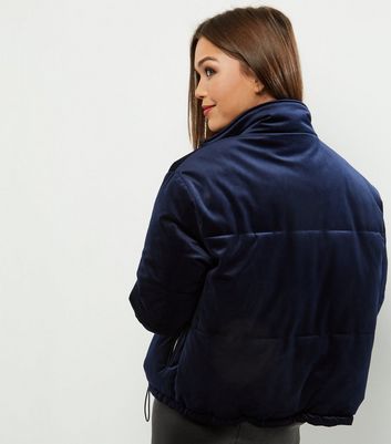 velvet padded jacket