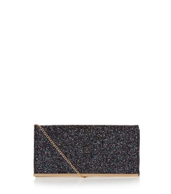 black glitter bag