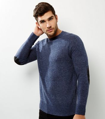 elbow patch sweater mens