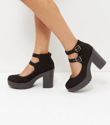 chunky block heels